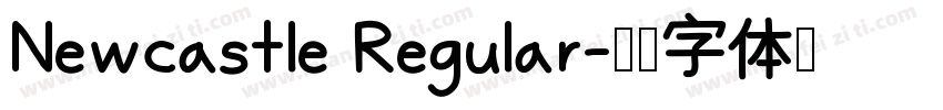 Newcastle Regular字体转换